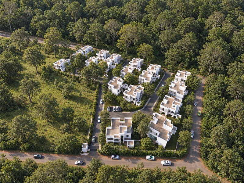 The estate, from above — MAKRIDGE AT SALIA artist’s impression